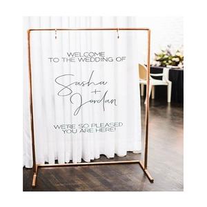 Soporte de bienvenida de hierro de la mejor calidad Diseño estándar Tamaño personalizado Ceremonia de fiesta de boda Soporte de bienvenida - Product Image 3
