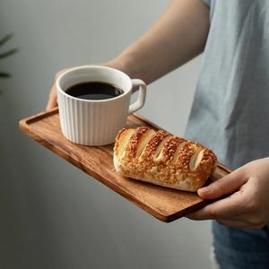 Bols d'assiette de service en bois d'acacia durable de haute qualité ensemble de vaisselle écologique pour les fêtes Top nouveau service d'apéritif en vrac - Product Image 3