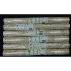 Papier peint Peel & Stick Faux Texture Argent et Or Tourbillonne Double Rouleaux dans Lot de 6 # HA1271 - Product Image 1