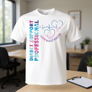 Camiseta Profesional de Apoyo Directo, Blanca, Unisex para Adultos, Cuello Redondo, Manga Corta, Promocional - Product Image 2