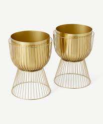 Maceta y maceta de flores decorativas, jardinera moderna con Base y soporte negro para decoración de jardín, macetero de lujo - Product Image 2