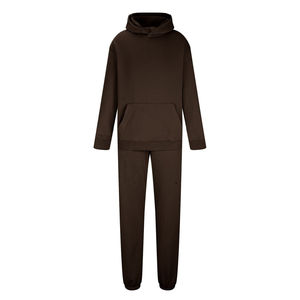 2025 <b>New</b> Design Custom Two-Piece Fleece Sports Joggers Oversized Men's Tracksuits Solid Color for Puff Print for Winter Season - Product Image 4