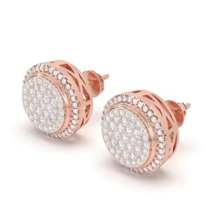 ต่างหูเพชรเลี้ยงในห้องปฏิบัติการสุดหรู ดีไซน์ประณีต ชุบโรเดียม 14K/18K สำหรับตลาดระดับไฮเอนด์ จากโรงงาน - Product Image 3