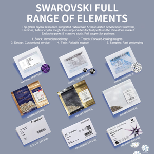 Cristalli <span class=keywords><strong>Swarovski</strong></span> 2200 HF Navette Originali per Creare Effetti Brillanti Straordinari per Decorazioni di T-shirt Personalizzate e Design di Cappotti Casual - Product Image 2