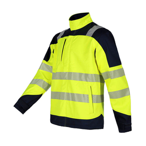 Chaqueta de Seguridad Reflectante de Alta Visibilidad para Trabajo en Construcción, Impermeable, Transpirable, Antiestática, Unisex, con Certificación CE - Product Image 2