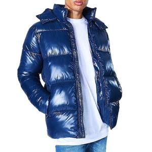 Chaqueta impermeable North de alta calidad para hombre, acolchada ligera personalizada con cuello levantado y lona, ropa informal al por mayor - Product Image 1