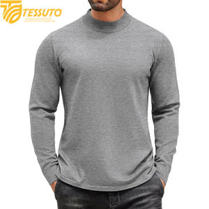 Suéteres de Punto Bordados ODM para Hombre, 100% Algodón, Color Sólido, Totalmente Transpirables, Resistentes al Viento, de Secado Rápido, Cómodos para Invierno - Product Image 2