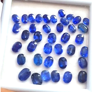 125ชิ้นของ kyanite สีฟ้าธรรมชาติ5x4มม. 6x4มม. 7x5มม. วงรีรอบ Facet 78 CTS ล็อต iroc ขายคุณภาพสูงตัดเรา $102 - Product Image 2