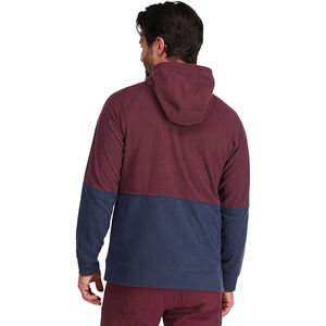 Sudadera con capucha transpirable de algodón recortada lisa con bordado de rizo francés y logotipo personalizado 2025 para hombre - Product Image 2