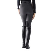 Pantalon d'équitation noir pour femme, jodhpur, taille haute élastique, longueur intégrale, en Spandex/Nylon, séchage rapide