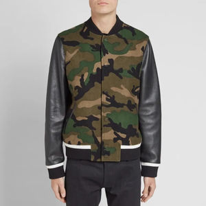 CUSTOM LOGO <b>CAMO</b> <b>JACKET</b> MEN HOMBRE VARSITY/LETTERMAN VARISTY BASEBALL and FOOTBALL <b>JACKET</b> For Man - Product Image 6
