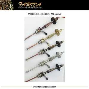 Farida ชุดชิชาทองเหลืองขนาดกลางสุดหรูแบบหนึ่งระดับคอลัมน์ฟาโรห์ทองออกไซด์มีซาลาอาหรับสลักบาร์แบบตรง - Product Image 4