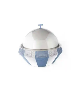 Plato para servir, calentador de alimentos, olla caliente de acero inoxidable, excelente calidad, cazuela de diseñador hecha a mano, vajilla decorativa más vendida - Product Image 5