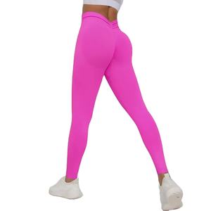 Nouveaux Leggings Scrunch Butt de Haute Qualité pour Femmes, Élégants, Vente en Gros, Leggings de Yoga Personnalisés en Spandex et Nylon pour l'Entraînement 2026 - Product Image 6