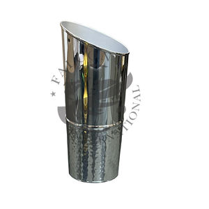 Vase à fleurs de luxe en or et noir prêt pour le mariage pour la décoration de la maison et du jardin Pots de fleurs et jardinières élégants à finition or noir - Product Image 4