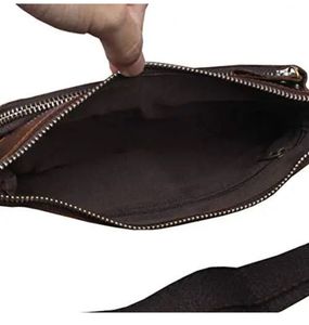 Real Leather Bum Bag Flat Belt Bag Fanny Waist <b>Pouch</b> Festival Travel <b>Work</b> Bag - Product Image 5