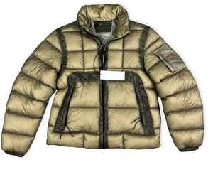 Veste matelassée unisexe de haute qualité personnalisée, coupe slim, col montant vintage, broderie en laine, logo personnalisé, streetwear d'hiver à capuche - Product Image 5