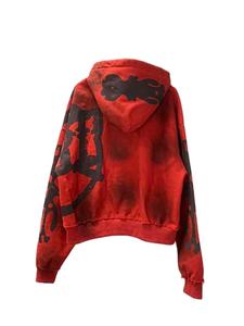 STITCHMODE Sweat à capuche personnalisé de haute qualité 6XL en coton vierge Distress Vintage Zip Acid Sun Fade Wash Sweat à capuche solide - Product Image 4