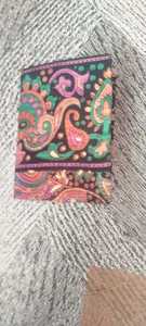 Diarios A5 portátiles hechos a mano hechos a medida, bloques de tela reciclada, cubiertas de Sari impresas, ecológicas, vibrantes, exclusivamente indias - Product Image 4