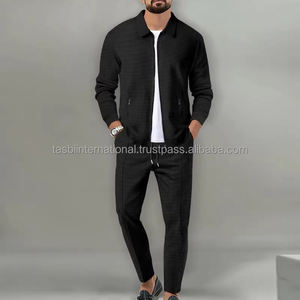 .... Conjunto de chándal con cremallera completa para hombre con pantalones Jogger, ropa deportiva de dos piezas para entrenamiento informal y actividades al aire libre - Product Image 2