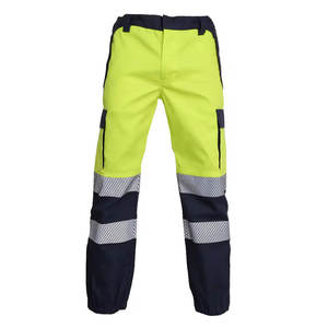 Pantalon de travail pour électricien, vêtements de travail de protection pour hommes avec coutures renforcées, poches multifonctionnelles et taille ajustable - Product Image 1