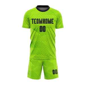 Uniforme de Fútbol Transpirable de Poliéster 100%, Color Sólido, Estilo Nuevo, Precio Competitivo, Nombre del Equipo Personalizado, Servicio OEM, Razonable - Product Image 3