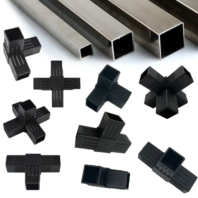Connettori angolari quadrati multipli in plastica di fabbrica per raccordi per tubi in alluminio