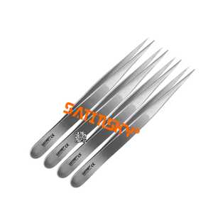 Forceps de bijoutier Fig. 7 instruments de microchirurgie délicats de 12 cm en acier inoxydable, manuels, certifiés CE, marque Satinsky, haute qualité - Product Image 6