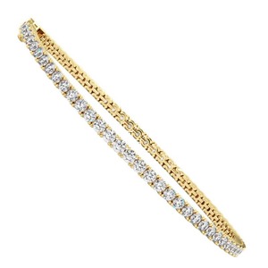 Pulsera de Diamantes Estilo Serena, Corte Redondo Clásico, 4 Puntas, 1.25 Ct, Diamantes Cultivados en Laboratorio, Platino, Uso Diario, Regalo - Product Image 1