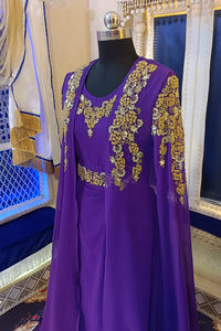 Púrpura árabe fiesta desgaste takchita caftán - Product Image 5