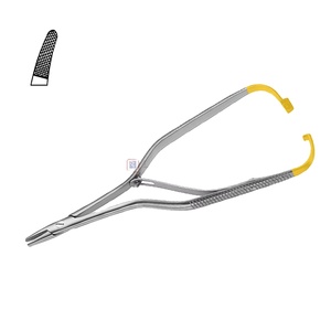 Boynton 12.0cm Curved Surgical Forceps Tungsten Carbide Needle <b>Holder</b> for Suturing Microsurgical Instruments Manual Standard-MOL - Product Image 1