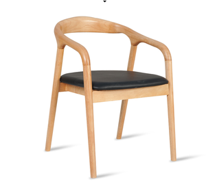 Meubles de salon d'intérieur de Style de luxe moderne nordique bar d'hôtel <span class=keywords><strong>fauteuil</strong></span> de jambe en bois de frêne massif Schmitt en <span class=keywords><strong>teck</strong></span> blanc - Product Image 1