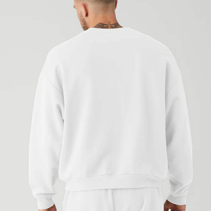 Sweat à col rond décontracté pour homme-Pull léger et respirant avec poignets et ourlet côtelés, idéal pour la superposition au printemps - Product Image 5