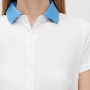 Polo personalizado liso blanco 100% algodón 230 GSM para mujer Polo de manga corta cómodo y elegante streatwear Polo para mujer - Product Image 3