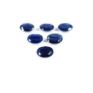 AAA Grade Natural Bangkok Blue Sapphire Calibrated Ovals 8mm Height 3mm Width Fine Crystal Material Heat-treated - Product Image 3