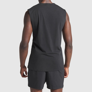 Top coton débardeur pour hommes en gros respirant Fitness Singlet musculation entraînement Gym gilet tricoté sans manches pour hommes - Product Image 2