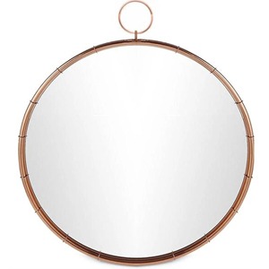 Élégant miroir rond argenté améliorant les intérieurs modernes avec une surface réfléchissante chic, artisanat de qualité supérieure et design élégant - Product Image 2