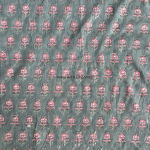 Gadh Print Indian Hand Block Print Fabric 100% Cotton Natural Hand Dyed Eco Friendly Fabric for Dresses - Product Image 3
