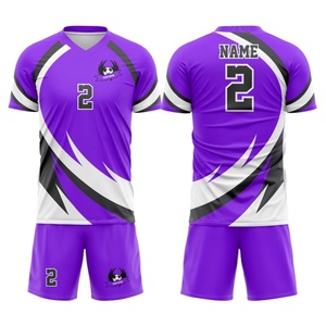 เสื้อฟุตบอลสำหรับผู้ชายเสื้อฟุตบอลแบบสั่งทำชุดฟุตบอลแบบระเหิด100% ผ้าโพลีเอสเตอร์ - Product Image 3