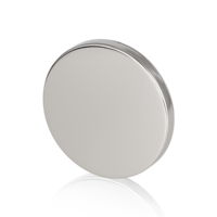 Couvre-bougie en métal plaqué nickel argenté brillant pour pots à bougies en verre pour la fabrication de bougies