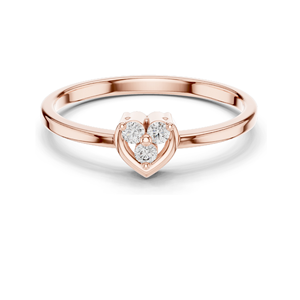 0.69 CT Lab Diamond Heart-Shaped <b>Ring</b> for Women VVS-VS Clarity 18KT, 14KT, 10KT Gold & 925 <b>Silver</b> Rose, Yellow, White - Product Image 3