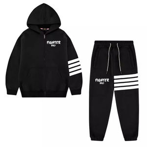 ชุดจ็อกเกอร์ปักลาย2ชิ้นแฟชั่นสำหรับเด็กชุดวิ่งมีฮู้ดพิมพ์ลายการ์ตูนพร้อมโลโก้เครื่องแต่งกายฤดูร้อน - Product Image 2