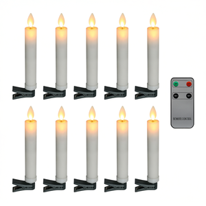 Juego de 10 Velas LED con Clip y Control Remoto, Iluminación Decorativa 69039 - Product Image 3