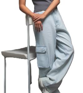 Pantalones para correr cómodos para mujer al por mayor, tejido de lana transpirable, ajuste regular, cintura alta, cierre de cordón, patrón de camuflaje - Product Image 2