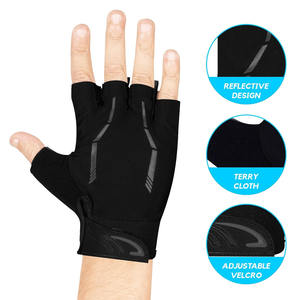 Unisex Cycling Gloves Half-Finger Non-Slip Palm Padded Grips Fingerless Short <b>Mountain</b> Racing Sports Wear for Bicycle Riding - Product Image 3