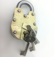 40 ans de garantie conception solide cadenas Vintage de Style Antique/matériau en laiton/cadenas de confinement Alcatraz avec 4 clés principales