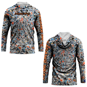 เสื้อฮู้ดดี้ตกปลาแบบกำหนดเอง OEM ป้องกันแสงแดด UPF 50+ ระบายอากาศได้ดี ผลิตจากโพลีเอสเตอร์ 100% พร้อมการพิมพ์แบบซับลิเมชั่น ป้องกันรังสียูวี รุ่นปี 2026 - Product Image 4