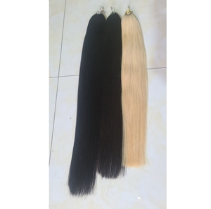 Suministro de productos de extensión de cabello lacio humano 100% extensión de cabello de plumas de cabello humano mejor calidad para la venta cabello vietnamita crudo - Product Image 1