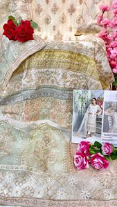 Vente chaude Vêtements Fête Porter Lourd Faux Georgette Broderie Travail Salwar Kameez Avec Dupatta Femmes Fabricant De Mode - Product Image 3