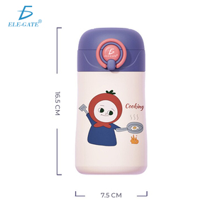 Borraccia per Bambini da 500ml per Attività all'Aperto con Cannuccia in Acciaio Inox per Purificazione dell'Acqua - Product Image 3